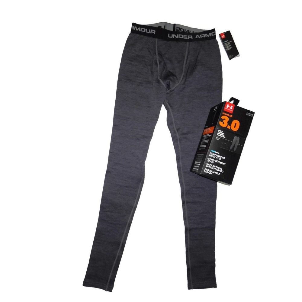 Under Armour men's‎ 3.0 Lead Grey base layer legging Pants Size Small S New  Box